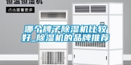 哪个牌子除湿机比较好_除湿机的品牌推荐