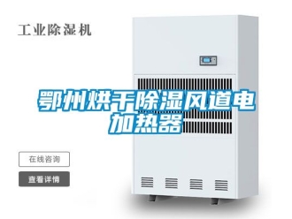 行业新闻鄂州烘干除湿风道电加热器