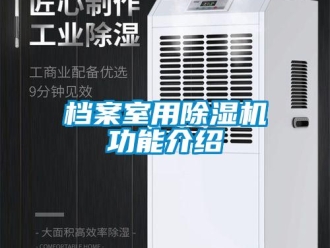 企业新闻档案室用除湿机功能介绍