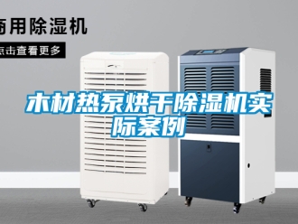 行业新闻木材热泵烘干除湿机实际案例