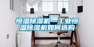 恒温除湿机—工业恒温除湿机如何选购