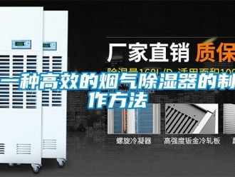 行业新闻一种高效的烟气除湿器的制作方法