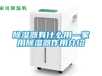 行业新闻除湿器有什么用—家用除湿器作用介绍