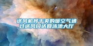 送风机将干爽的暖空气通过送风口送回泳池大厅