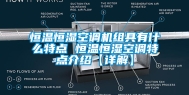 恒温恒湿空调机组具有什么特点 恒温恒湿空调特点介绍【详解】