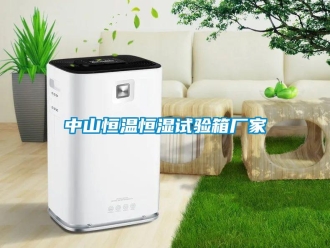 知识百科中山恒温恒湿试验箱厂家