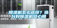 除湿机怎么选择？选台好除湿机放心用
