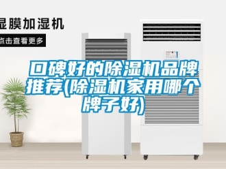 企业新闻口碑好的除湿机品牌推荐(除湿机家用哪个牌子好)