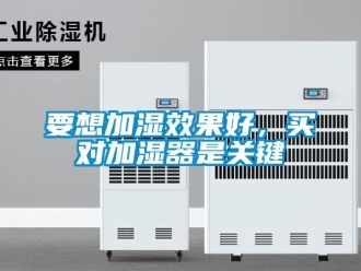 知识百科要想加湿效果好，买对加湿器是关键