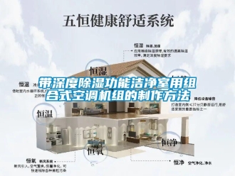 行业新闻带深度除湿功能洁净室用组合式空调机组的制作方法