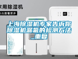 行业新闻上海除湿机专家告诉你除湿机漏氟的检测方法_重复