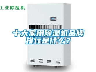 企业新闻十大家用除湿机品牌排行是什么？