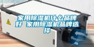家用除湿机什么品牌好 家用除湿机品牌选择