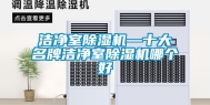 洁净室除湿机—十大名牌洁净室除湿机哪个好