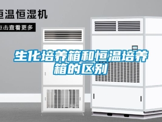 知识百科生化培养箱和恒温培养箱的区别