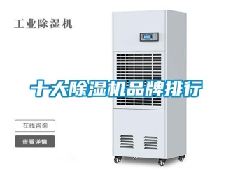 企业新闻十大除湿机品牌排行