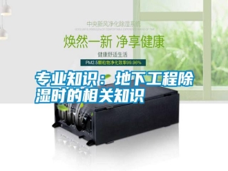 知识百科专业知识：地下工程除湿时的相关知识