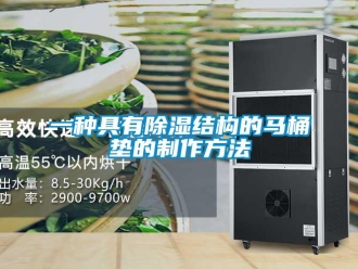 企业新闻一种具有除湿结构的马桶垫的制作方法