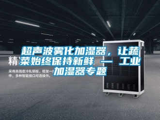 企业新闻超声波雾化加湿器，让蔬菜始终保持新鲜 — 工业加湿器专题