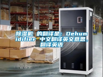 企业新闻除湿机 的翻译是：Dehumidifier 中文翻译英文意思，翻译英语