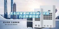 怎么给家里除湿除味？这些方法你要知道！