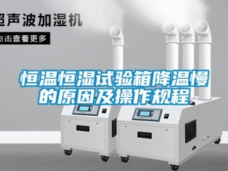 知识百科恒温恒湿试验箱降温慢的原因及操作规程