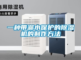 行业新闻一种带漏水保护的除湿机的制作方法