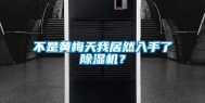 不是黄梅天我居然入手了除湿机？