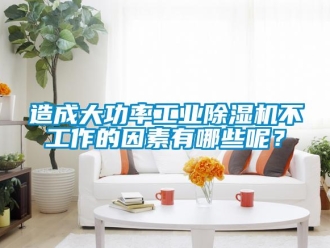 知识百科造成大功率工业除湿机不工作的因素有哪些呢？