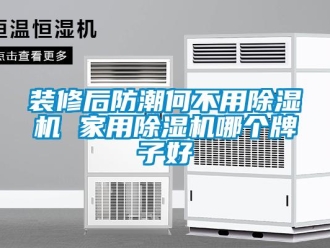 知识百科装修后防潮何不用除湿机 家用除湿机哪个牌子好