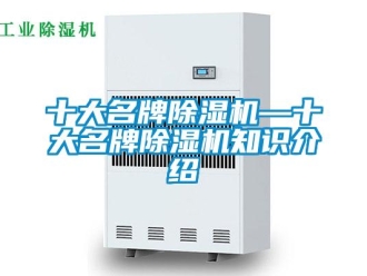 行业新闻十大名牌除湿机—十大名牌除湿机知识介绍