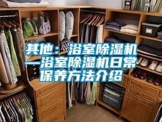 行业新闻其他：浴室除湿机—浴室除湿机日常保养方法介绍