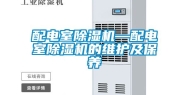 配电室除湿机—配电室除湿机的维护及保养