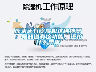 行业新闻原来还有除湿机这种神器：早知道有这功能，还怕什么雨季