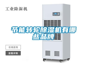 行业新闻节能转轮除湿机有哪些品牌
