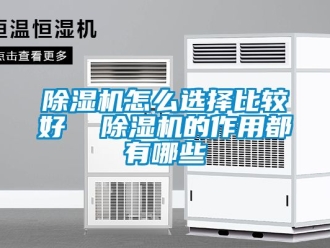 行业新闻除湿机怎么选择比较好  除湿机的作用都有哪些