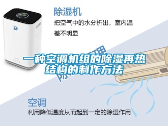 行业新闻一种空调机组的除湿再热结构的制作方法