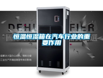 知识百科恒温恒湿箱在汽车行业的重要作用