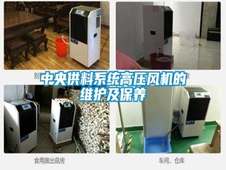 知识百科中央供料系统高压风机的维护及保养