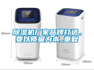 企业新闻除湿机厂家品牌打造，要以质量为本_重复