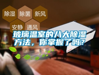 企业新闻玻璃温室的八大除湿方法，你掌握了吗？