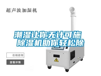 企业新闻潮湿让你无计可施 除湿机助你轻松除