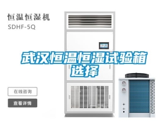 知识百科武汉恒温恒湿试验箱选择