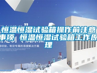 知识百科恒温恒湿试验箱操作前注意事项 恒温恒湿试验箱工作原理