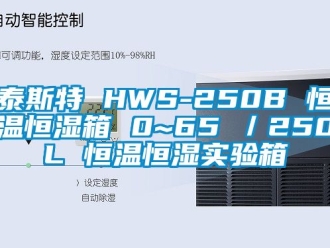 知识百科泰斯特 HWS-250B 恒温恒湿箱 0~65℃／250L 恒温恒湿实验箱